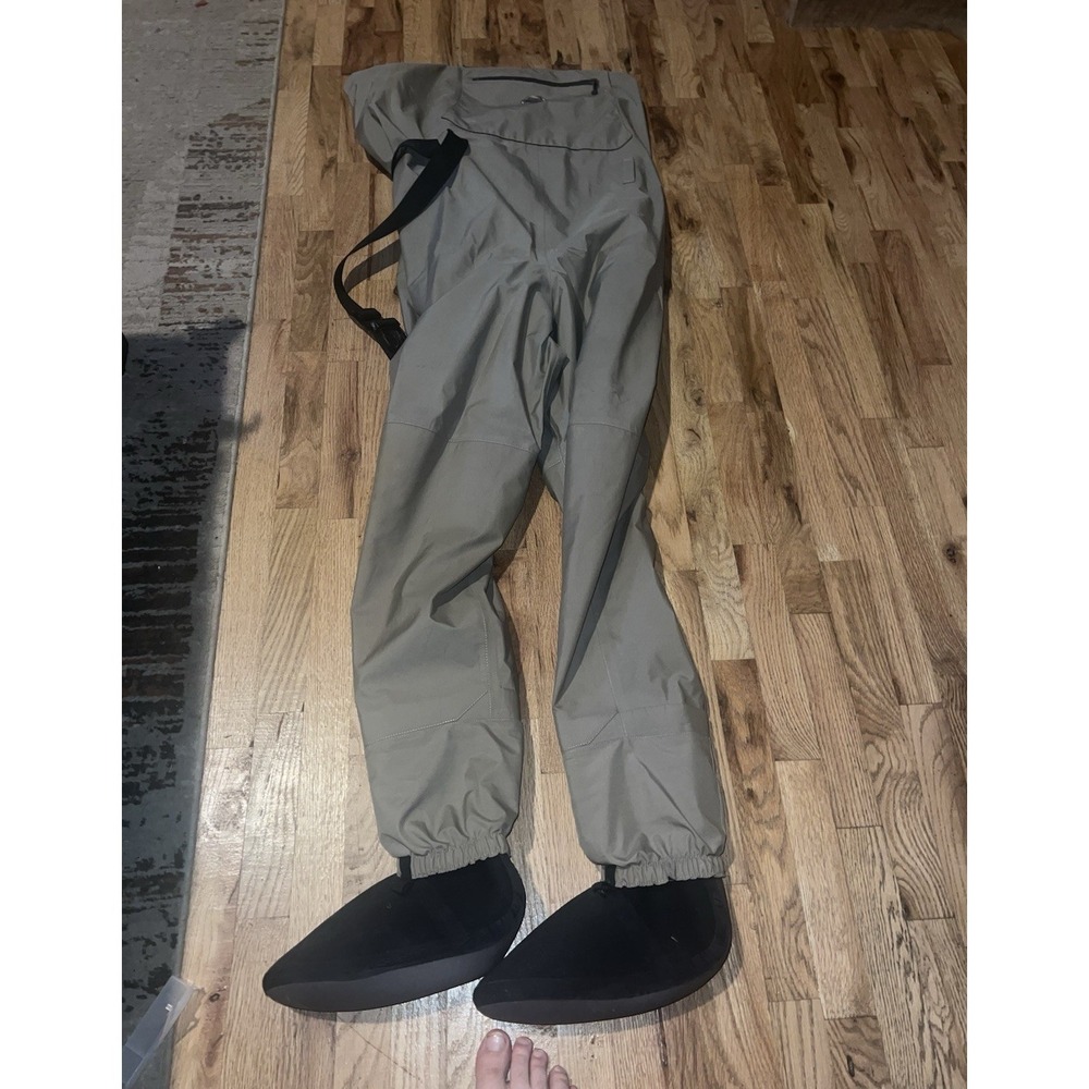 White River Fly Shop Waist Waders Bootfoot Beige/Black XL men's